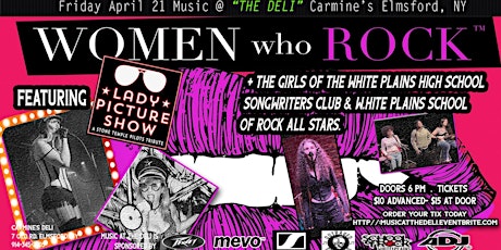WOMEN WHO ROCK" Lady Picture Show + WPHS Songwriters/School of Rock Allstar
