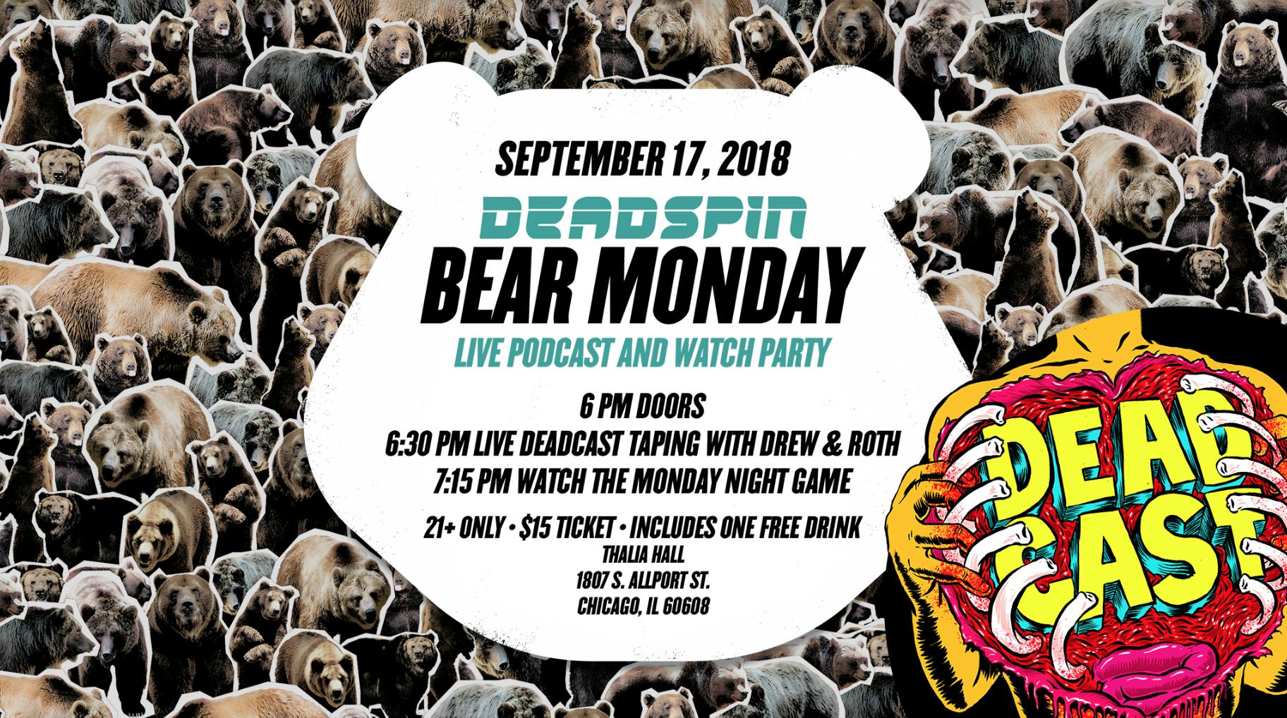 Deadspin Bear Monday: Podcast and Watch Party