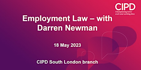 Employment Law with Darren Newman primary image