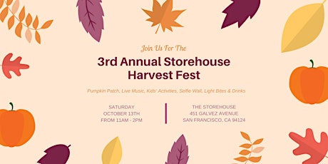 3rd Annual Storehouse Harvest Fest primary image