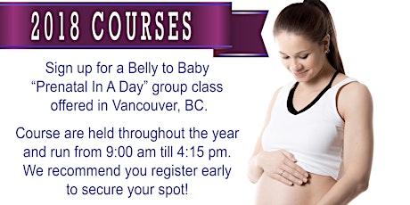 2018 Prenatal in a Day Group Courses Vancouver: Per Couple primary image