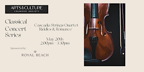 Imagem principal do evento Classical Concert Series- Cascadia Strings Quartet: "Riddles & Romance"
