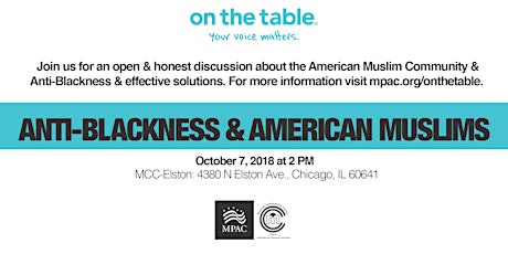 On The Table: Anti-Blackness & American Muslims primary image