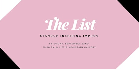 The List: Standup & Improv primary image