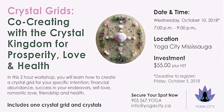 Crystal Grids: Co-Creating with the Crystal Kingdom for Prosperity, Love & Health primary image