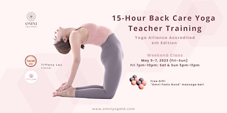 15-Hour Back Care Yoga Teacher Training with Tiffany Lau