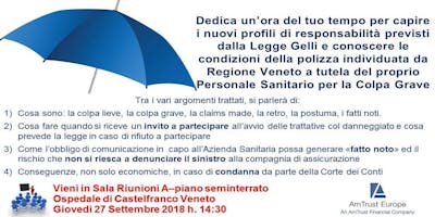 La Colpa Grave nella professione sanitaria della Regione Veneto La Colpa Grave nella professione sanitaria della Regione Veneto