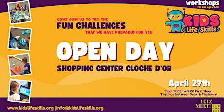 Kids Life Skills OPEN DAY at Cloche d'or primary image