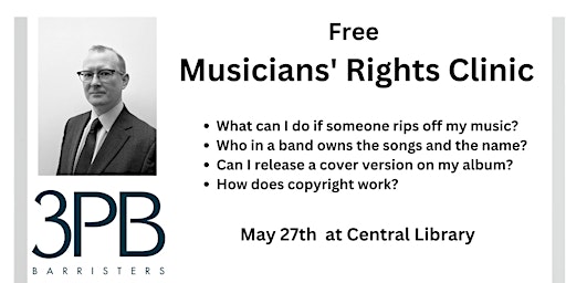 Free Musicians' Rights Clinics with IP  Barrister primary image