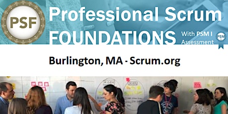 Professional Scrum Foundations with PSM I Assessment - at Scrum.org, Burlington, MA primary image