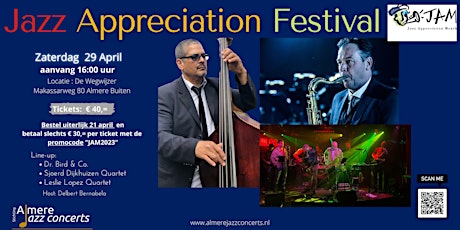 Primaire afbeelding van Jazz Appreciation Month Festival 29 April