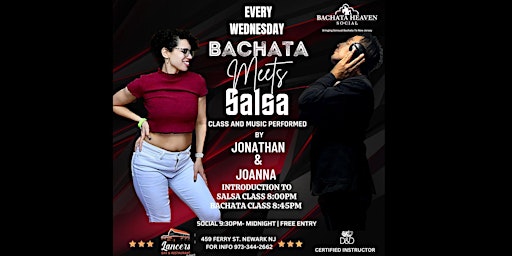 Bachata Meets Salsa (FREE ENTRANCE AND CLASS) primary image