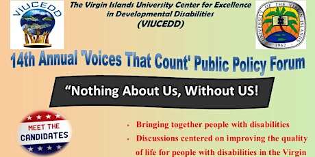 VIUCEDD's 14th Annual 'Voices That Count' Public Policy Forum- Day 2 (St. Thomas)