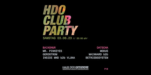 HdO Club Party #58 primary image