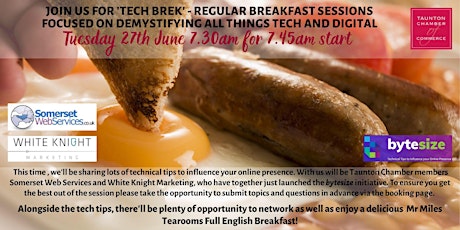 Tech Brek: Technical Tips to Influence your Online Presence + Fab Breakfast primary image