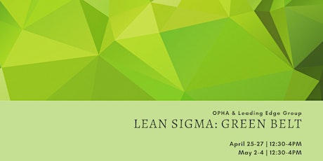 Immagine principale di Lean Sigma Green Belt Virtual Training 