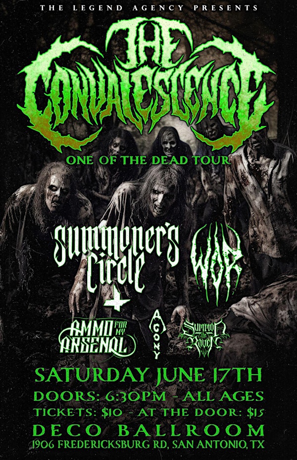 One Of The Dead Tour feat. The Convalescence, Summoners Circle & WOR