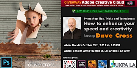Dave Cross Photoshop workshop - How to Enhance Your Speed and Creativity primary image