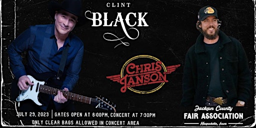 Clint Black / Chris Janson Reserved Grandstand Tic primary image