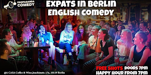 EXPATS in BERLIN #75  - English Comedy SHOW (+FREE Shots) primary image