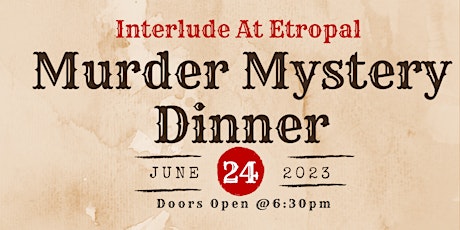 June Murder Mystery Dinner primary image