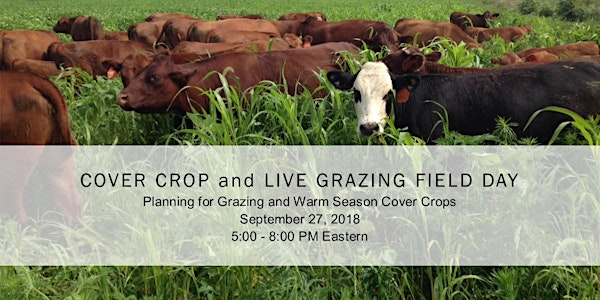 Cover Crop and Live Grazing Field Day