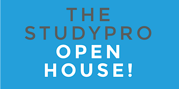 COME VISIT! THE STUDYPRO OPEN HOUSE