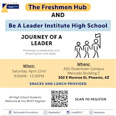 Hauptbild für Be A Leader: Freshmen Hub & BLIH Saturday Workshop