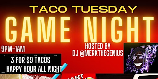 Imagem principal de Taco Tuesdays: Game Night w/ Karaoke