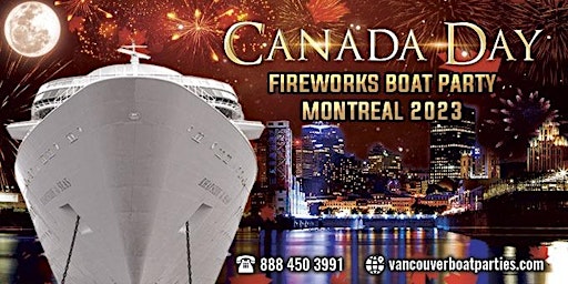 Canada Day Boat Party Montreal 2023 primary image