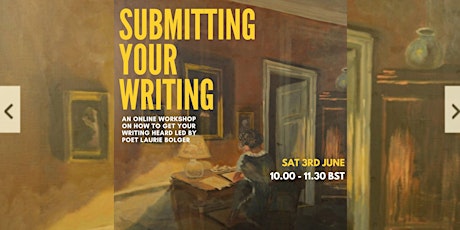 Submitting Your Writing: how to get your writing heard Sat 3rd June 2023