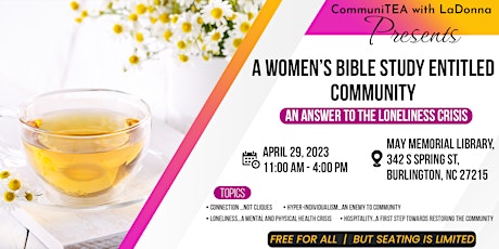 A Women’s Bible Study about COMMUNITY primary image