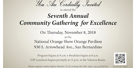 Community Gathering for Excellence primary image