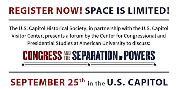 Congress and the Separation of Powers
