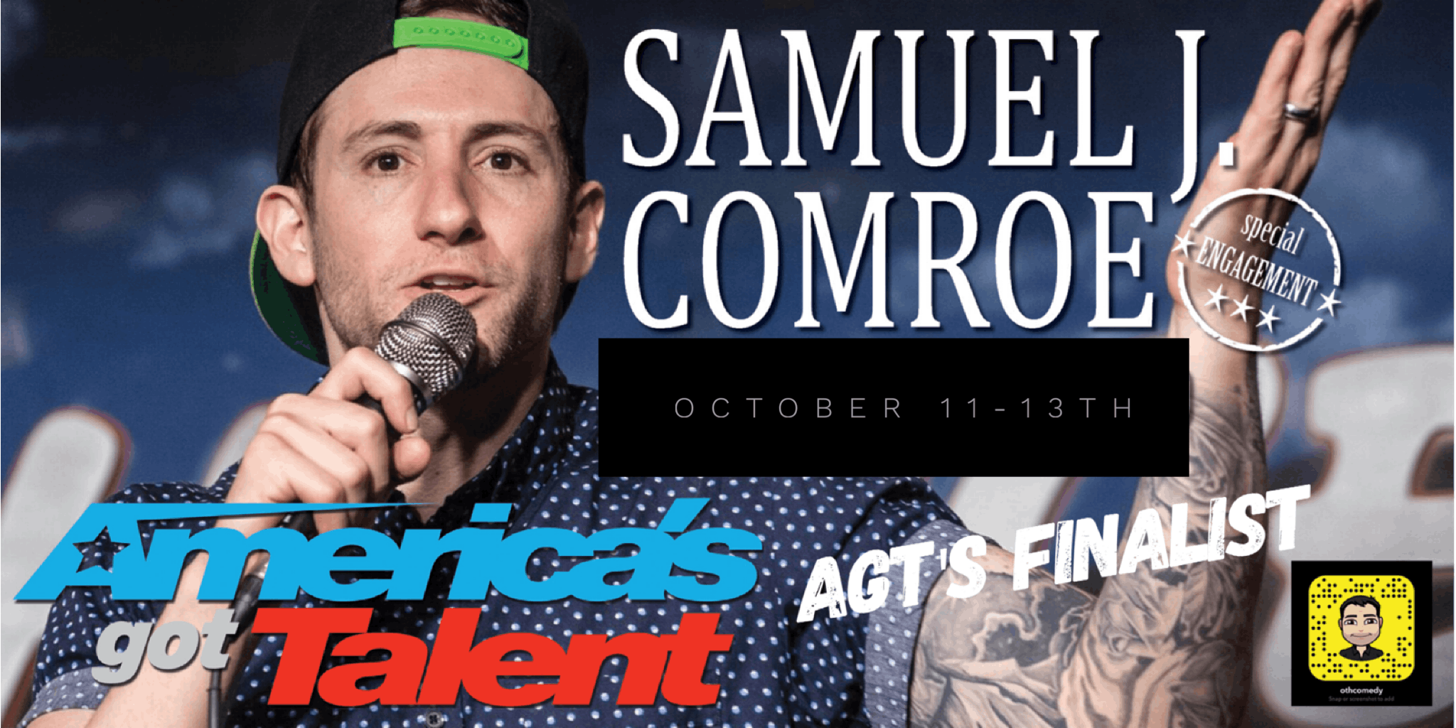 AGT's Finalist Comedian Samuel Comroe live Tour in Naples, Florida