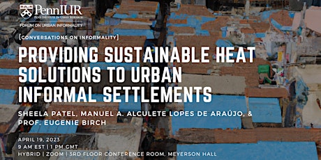 Primaire afbeelding van Providing Sustainable Heat Solutions to Urban Informal Settlements