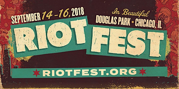 RIOT FEST 2018 I 3-DAY PASS