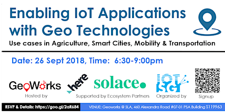 Enabling IoT Applications with Geo Technologies- Use cases in Agriculture, Smart Cities, Mobility & Transportation primary image