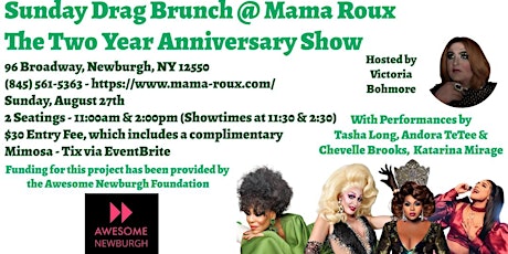 Mama Roux Drag Brunch - August 2023 - The Two Year Anniversary Show
