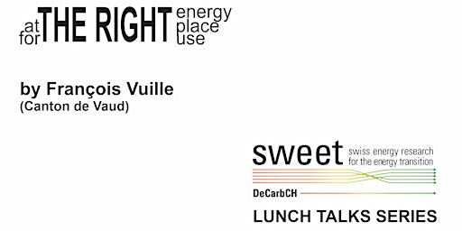 Hauptbild für Lunch Talk - The right energy at the right place for the right use