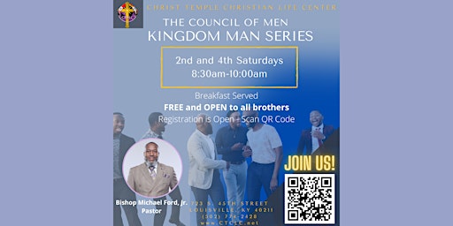 Imagem principal do evento CTCLC - The Council of Men "Kingdom Men" Series