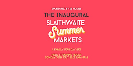 The first ever Slaithwaite Summer Markets