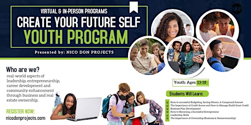 Create Your Future Self Youth Program - Summer 2023 primary image