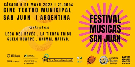 Imagen principal de "FESTIVAL MUSICAS SAN JUAN" EN EL CINE TEATRO MUNICIPAL - SAB 6 DE MAYO