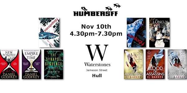 HumberSFF #5 WATERSTONES: Ren Warom, R J Barker, Daniel Godfrey
