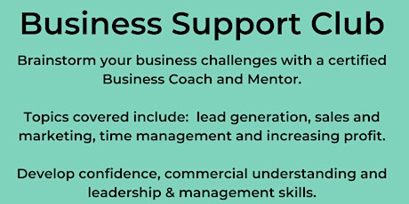 Business Support Club - group coaching for small business owners