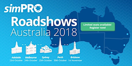 October simPRO Roadshows 2018 Adelaide  primary image