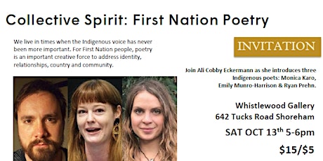 Collective Spirit: First Nation Poetry Reading  primary image