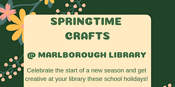 Springtime Crafts @ Marlborough Library 