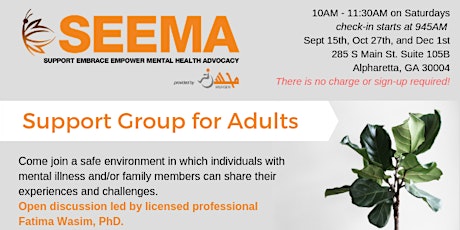 SEEMA Atlanta: Adult Support Groups primary image